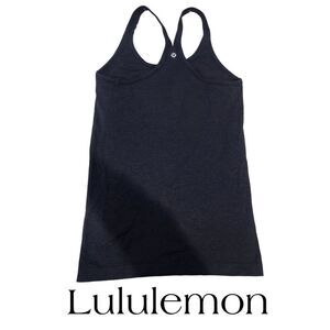 Lululemon charcoal  ribbed racer back size 4-6